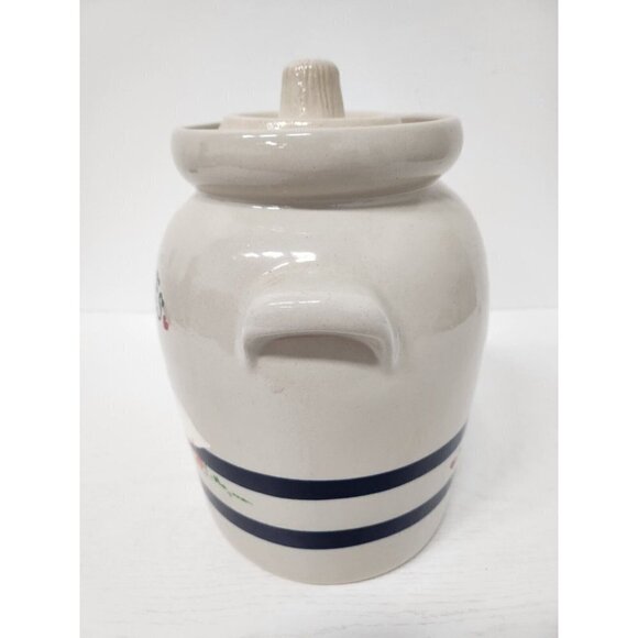 Vintage 1989 Roosevelt Pottery Large Goose Cookie Jar Farmhouse Country 12" - Picture 4 of 13